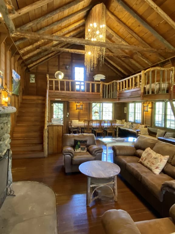 Mountain Hall: Unique Historic Cabin w/Large Deck